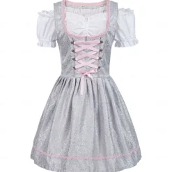 Oktoberfest Dress Dirndl Trachtenkleider Oktoberfest / Beer Bavarian Traditional Style Traditional Costume Dress Wiesn Women's Traditional Style Cloth Blouses Dress Apron