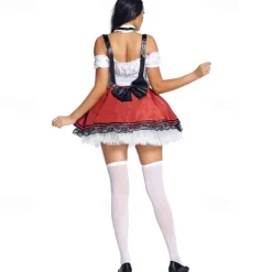 Oktoberfest Dress Dirndl Oktoberfest / Beer German Munich Wiesn Women's Traditional Style Cloth