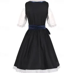 Oktoberfest Dress Outfits Apron Bavarian Maid German Munich Wiesn Women's Traditional Style Cloth Blouse Dress Apron