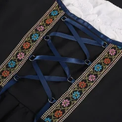 Oktoberfest Dress Outfits Apron Bavarian Maid German Munich Wiesn Women's Traditional Style Cloth Blouse Dress Apron