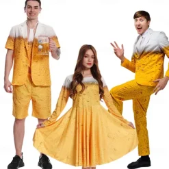 Oktoberfest Dress Suits & Blazers Shirt Oktoberfest / Beer Bavarian Bavarian Wiesn Traditional Style Wiesn Couple's Men's Women's Traditional Style Cloth