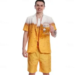 Oktoberfest Dress Suits & Blazers Shirt Oktoberfest / Beer Bavarian Bavarian Wiesn Traditional Style Wiesn Couple's Men's Women's Traditional Style Cloth