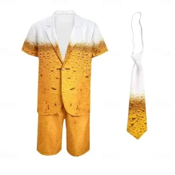 Oktoberfest Dress Suits & Blazers Shirt Oktoberfest / Beer Bavarian Bavarian Wiesn Traditional Style Wiesn Couple's Men's Women's Traditional Style Cloth