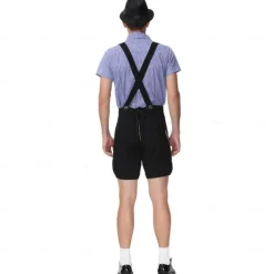 Oktoberfest Lederhosen Shirt Bavarian Bavarian German Wiesn Men's Traditional Style Cloth Blouse Shorts