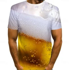 Oktoberfest Oktoberfest Beer T-shirt Anime Cartoon Anime Classic Street Style T-shirt For Couple's Men's Women's Adults' 3D Print