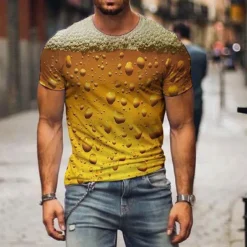 Oktoberfest Oktoberfest Beer T-shirt Anime Cartoon Anime Classic Street Style T-shirt For Couple's Men's Women's Adults' 3D Print