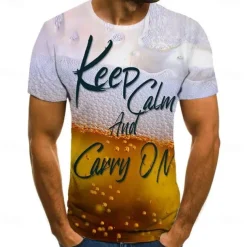 Oktoberfest Oktoberfest Beer T-shirt Anime Cartoon Anime Classic Street Style T-shirt For Couple's Men's Women's Adults' 3D Print