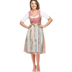 Oktoberfest Outfits Apron Dirndl Maid German Munich Wiesn Women's Traditional Style Cloth