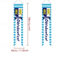 Oktoberfest Party Decorations Oktoberfest Photo Door Banner Backdrop Props Large Fabric Photo Door Banner for Oktoberfest Party Decorations Funny Oktoberfest Game Supplies 5.90 x 2.95 ft