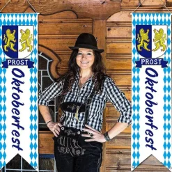Oktoberfest Party Decorations Oktoberfest Photo Door Banner Backdrop Props Large Fabric Photo Door Banner for Oktoberfest Party Decorations Funny Oktoberfest Game Supplies 5.90 x 2.95 ft