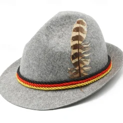 Oktoberfest Tyrolean Hat Tirolerhut Alpine Hat German Munich Traditional Style Wiesn Men's Traditional Style Cloth Hat