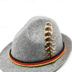 Oktoberfest Tyrolean Hat Tirolerhut Alpine Hat German Munich Traditional Style Wiesn Men's Traditional Style Cloth Hat