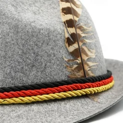 Oktoberfest Tyrolean Hat Tirolerhut Alpine Hat German Munich Traditional Style Wiesn Men's Traditional Style Cloth Hat
