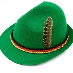 Oktoberfest Tyrolean Hat Tirolerhut Alpine Hat German Munich Traditional Style Wiesn Men's Traditional Style Cloth Hat