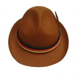 Oktoberfest Tyrolean Hat Tirolerhut Alpine Hat German Munich Traditional Style Wiesn Men's Traditional Style Cloth Hat