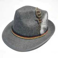 Oktoberfest Tyrolean Hat Alpine Hat Bavarian German Munich Wiesn Men's Traditional Style Cloth
