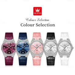 OLEVS 5606 Women's Watch Luxury Original Quartz Watch Waterproof Luminous Diamond Watch Fashion Elegant Women Watch