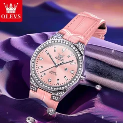 OLEVS 5606 Women's Watch Luxury Original Quartz Watch Waterproof Luminous Diamond Watch Fashion Elegant Women Watch
