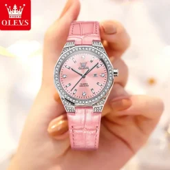 OLEVS 5606 Women's Watch Luxury Original Quartz Watch Waterproof Luminous Diamond Watch Fashion Elegant Women Watch