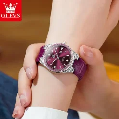 OLEVS 5606 Women's Watch Luxury Original Quartz Watch Waterproof Luminous Diamond Watch Fashion Elegant Women Watch