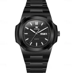 OLEVS Brand 5627 Casual Simple Waterproof Men's and Women's Watches Wine Barrel Parrot Thread Quartz Watch Original Wristwatch