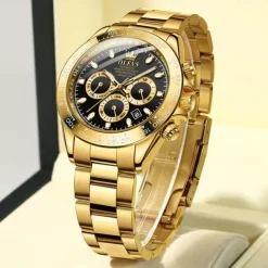 OLEVS Men Mechanical Watch Fashion Business Wristwatch Automatic Self-winding Luminous Calendar Waterproof Steel Watch