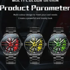 OLEVS Men Quartz Watch Creative Fashion Casual Wristwatch Luminous Waterproof Decoration Steel Watch
