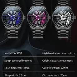 OLEVS Men Quartz Watch Creative Fashion Casual Wristwatch Luminous Waterproof Decoration Steel Watch