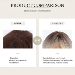 Ombre Blonde Wigs with BangsShoulder Length Ash Blonde Wig for Women Layered Wigs Dark Roots Synthetic Wigs for Daily Party 24IN Halloween Wigs