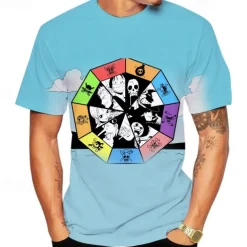 One Piece Monkey D. Luffy T-shirt Anime Cartoon Anime 3D 3D Harajuku Graphic For Couple's Men's Women's Adults' Back To School 3D Print