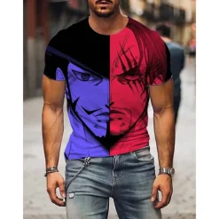 One Piece Monkey D. Luffy Roronoa Zoro T-shirt Print 3D Graphic For Men's Adults' Masquerade 3D Print Casual Daily