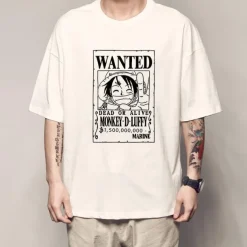 One Piece Monkey D. Luffy T-shirt Cartoon Manga Anime Harajuku Graphic Kawaii For Couple's Men's Women's Adults' Back To School Hot Stamping