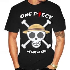 One Piece Monkey D. Luffy T-shirt Anime Cartoon Anime 3D 3D Harajuku Graphic For Couple's Men's Women's Adults' Back To School 3D Print