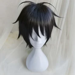 One Piece Monkey D. Luffy Wigs High Quality Anime One Piece Monkey D. Luffy Short Black Cosplay Wig Heat Resistant Synthetic Hair Wigs