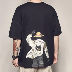 One Piece Monkey D. Luffy Cosplay Costume T-shirt Anime Graphic Prints Printing Harajuku Graphic For Men's Women's Adults' Back To School