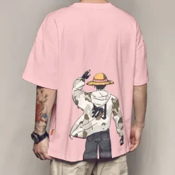 One Piece Monkey D. Luffy Cosplay Costume T-shirt Anime Graphic Prints Printing Harajuku Graphic For Men's Women's Adults' Back To School