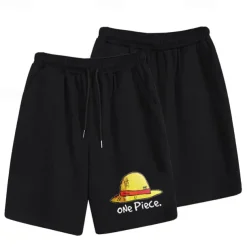 One Piece Monkey D. Luffy Beach Shorts Board Shorts Back To School Anime Harajuku Graphic Kawaii For Couple's Men's Women's Adults' Back To School Hot Stamping