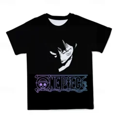 One Piece Monkey D. Luffy T-shirt Anime Cartoon Anime 3D 3D Harajuku Graphic For Couple's Men's Women's Adults' Back To School 3D Print