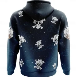 One Piece Monkey D. Luffy Luffy Gear 5 Hoodie Pullover Anime 3D Front Pocket Graphic For Couple's Men's Women's Adults' Halloween Carnival Masquerade 3D Print Party Casual Daily