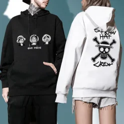 One Piece Monkey D. Luffy Hoodie Anime Cartoon Anime Harajuku Graphic Kawaii For Couple's Men's Women's Adults' Back To School Hot Stamping