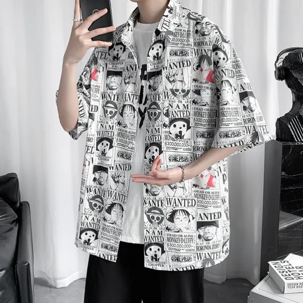 One Piece Roronoa Zoro Blouse / Shirt Anime Cartoon Anime 3D 3D Harajuku Graphic For Men's Adults' Carnival Masquerade Back To School 3D Print