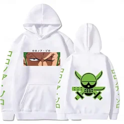 One Piece Roronoa Zoro Hoodie Anime Cartoon Anime Harajuku Graphic Kawaii For Couple's Unisex Adults' Back To School Hot Stamping