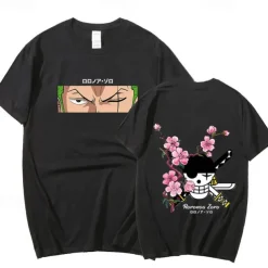One Piece Roronoa Zoro T-shirt Anime Cartoon Anime Harajuku Graphic Kawaii For Couple's Men's Women's Adults' Back To School Hot Stamping