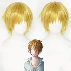 One Piece Sanji Anime Cosplay Wigs Cosplay Wigs Halloween Carnival Party Comic Con Wig For Men's Adults'