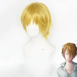 One Piece Sanji Anime Cosplay Wigs Cosplay Wigs Halloween Carnival Party Comic Con Wig For Men's Adults'