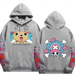 One Piece Tony Tony Chopper Hoodie Anime Cartoon Anime Front Pocket Graphic For Couple's Men's Women's Adults' Hot Stamping