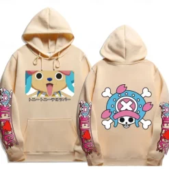 One Piece Tony Tony Chopper Hoodie Anime Cartoon Anime Front Pocket Graphic For Couple's Men's Women's Adults' Hot Stamping