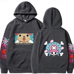 One Piece Tony Tony Chopper Hoodie Anime Cartoon Anime Front Pocket Graphic For Couple's Men's Women's Adults' Hot Stamping