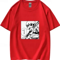 One Piece Trafalgar Law T-shirt Print Classic Street Style For Couple's Men's Women's Adults' Hot Stamping Casual Daily