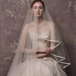 One-tier Cute / Sweet Wedding Veil Chapel Veils with Solid Tulle